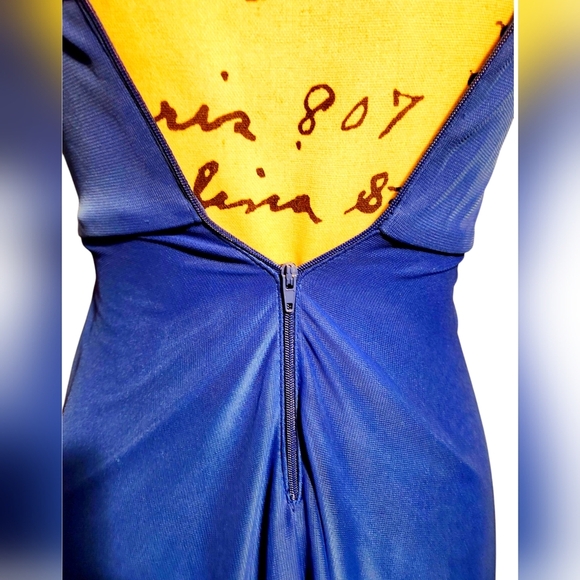 My Michelle Blue Strapless Sweetheart Gown - Picture 8 of 9